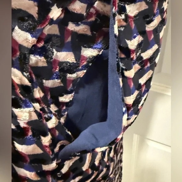 Marc by Marc Jacobs EUC Sz 4 Sleeveless Graphic Design Velvet Devore Dress (533) - Picture 7 of 14